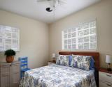 Sleep in Comfort in a King Bed with Ceiling Fan