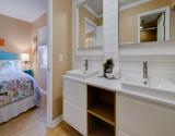 Updated Bath with Double Sinks